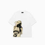 Legacy Carter Oversize Unisex Baskılı Beyaz Tişört