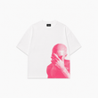 Pink Void Oversize Beyaz Tişört