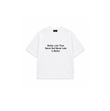 Better Late Oversize Unisex Beyaz Tişört