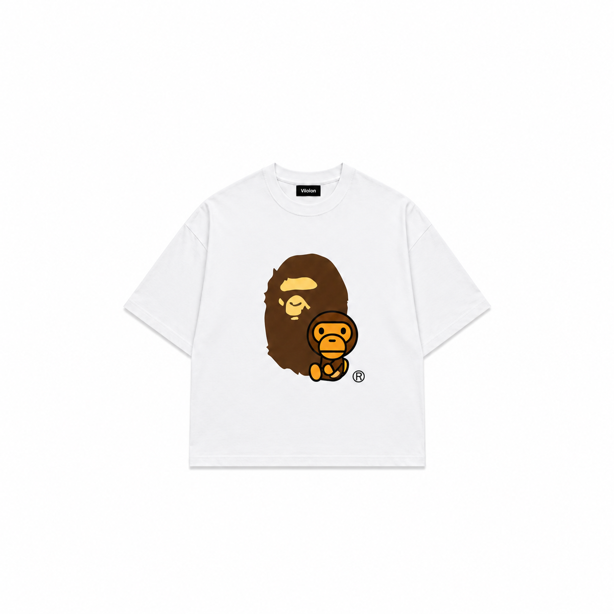 Baby Milo Icon Oversize Beyaz Tişört