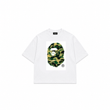 Olive Camo Ape Oversize Beyaz Tişört