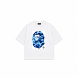 Blue Camo Ape Oversize Beyaz Tişört