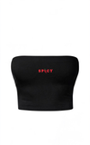 Spicy Vibes Siyah Straplez Crop