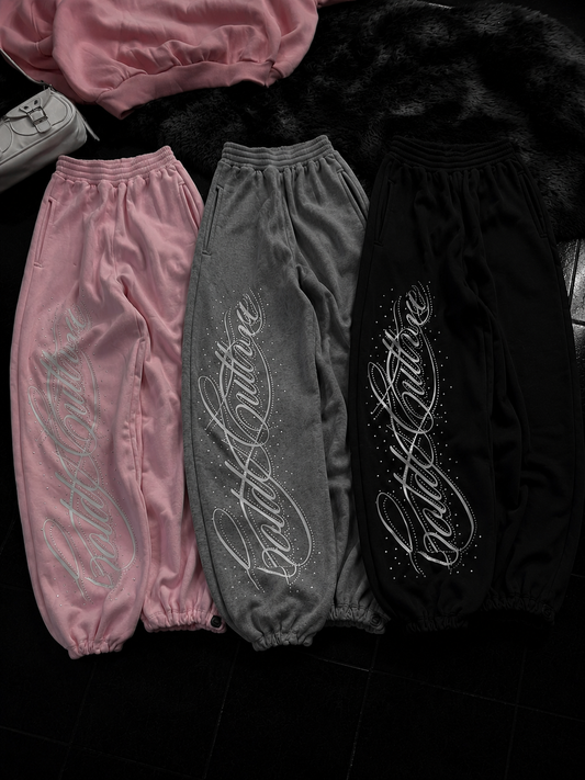 Angel Taşlı Baggy Unisex Eşofman Altı