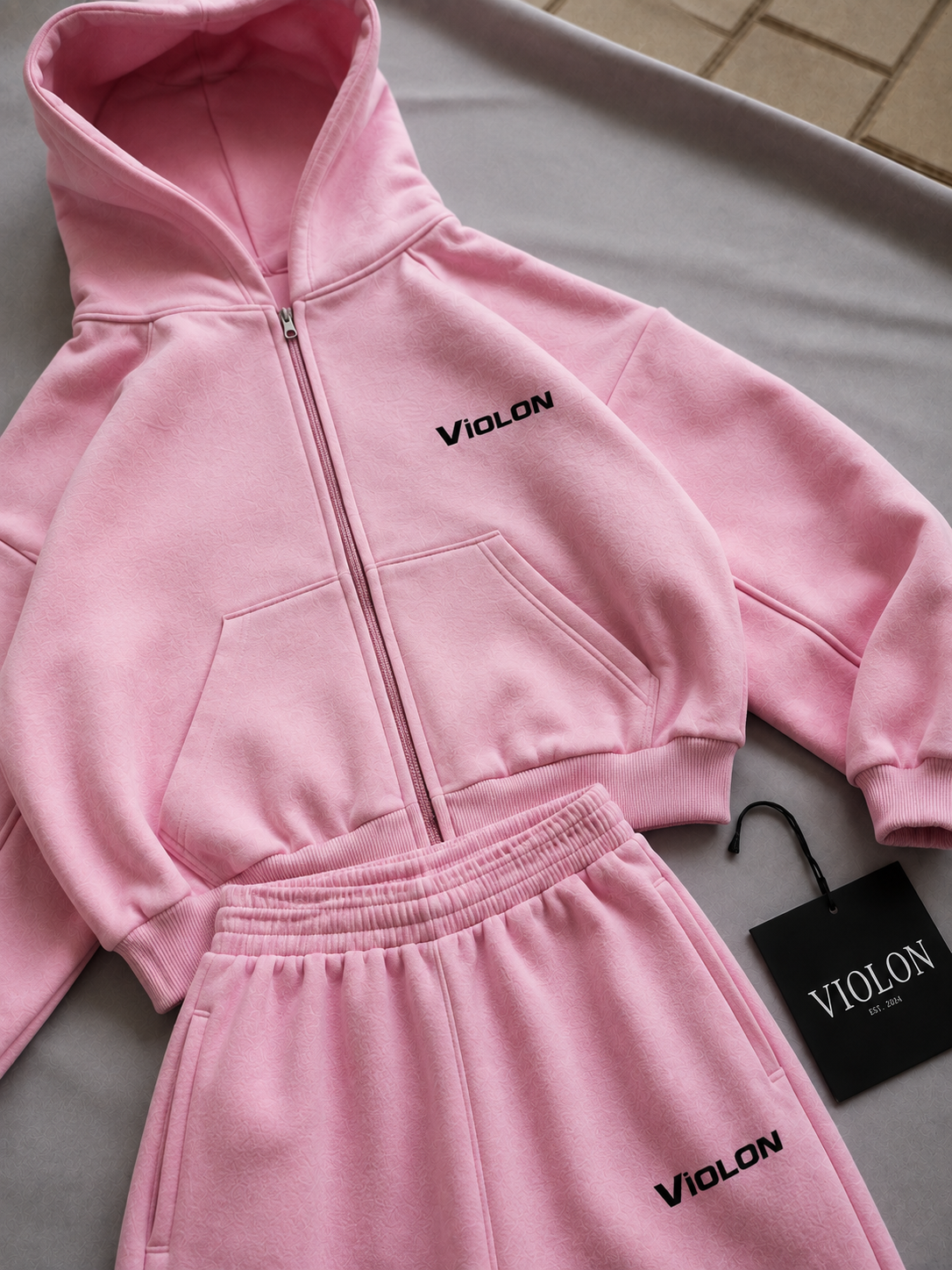 Violon Premium Detaylı Baggy Unisex Eşofman Takımı