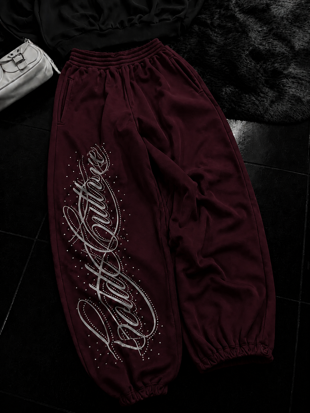 Angel Taşlı Baggy Unisex Eşofman Takımı