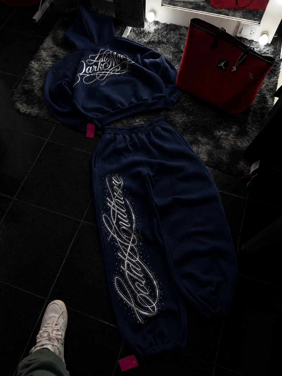 Confidence Detaylı Baggy Unisex Eşofman Takımı