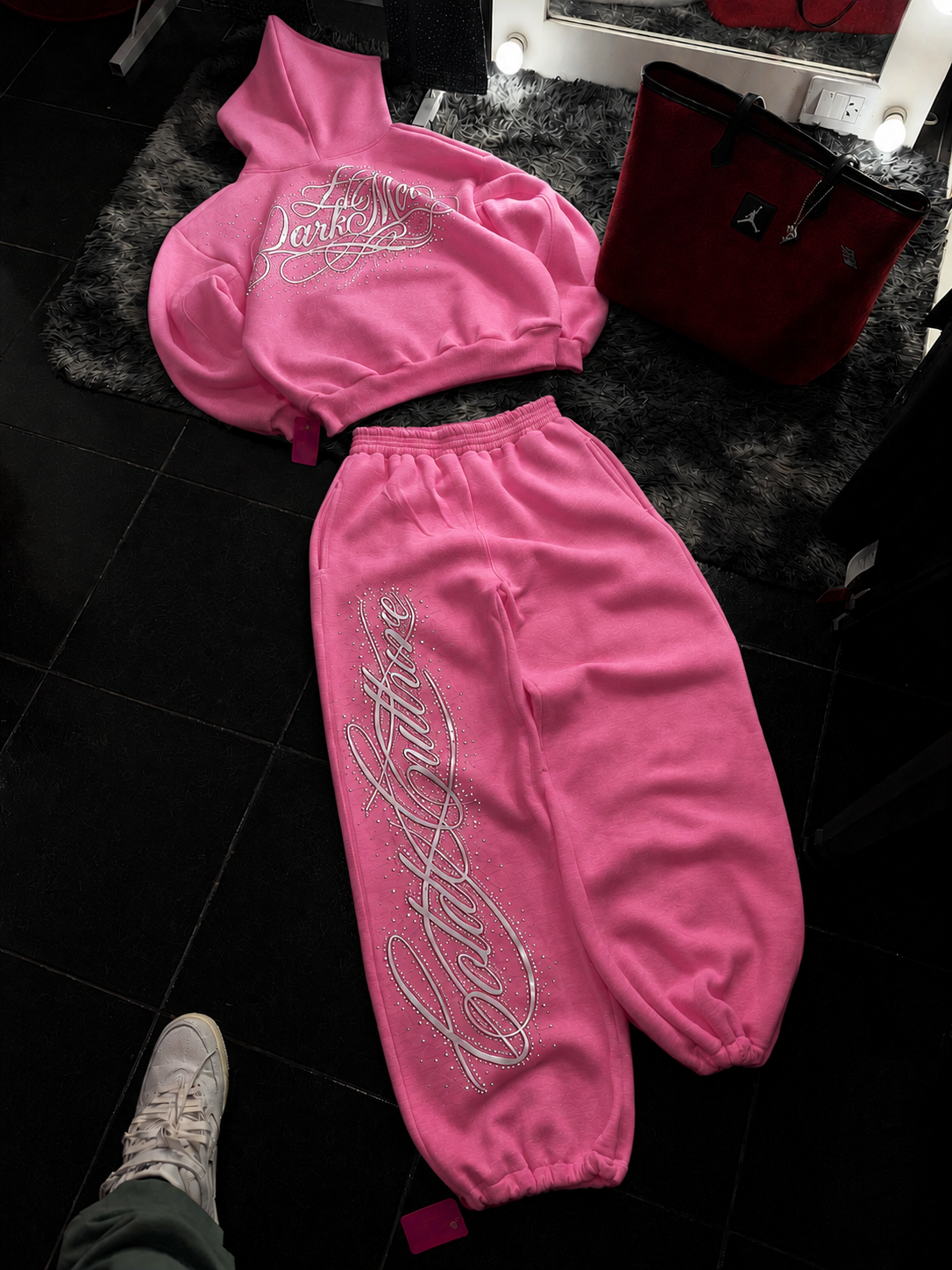 Confidence Detaylı Baggy Unisex Eşofman Takımı
