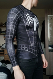Siyah Spider Man Unisex Uzun Kollu T-Shirt