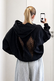 WING SIRT DANTEL KANAT DETAYLI SWEATSHIRT