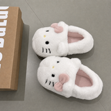 Hello Kitty Pudra Yumuşak Tüylü Peluş Panduf Terlik