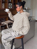 Classic Stripe Premium Kapüşonlu Hoodie