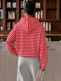 Classic Stripe Premium Kapüşonlu Hoodie
