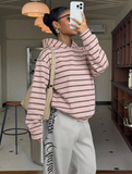 Classic Stripe Premium Kapüşonlu Hoodie