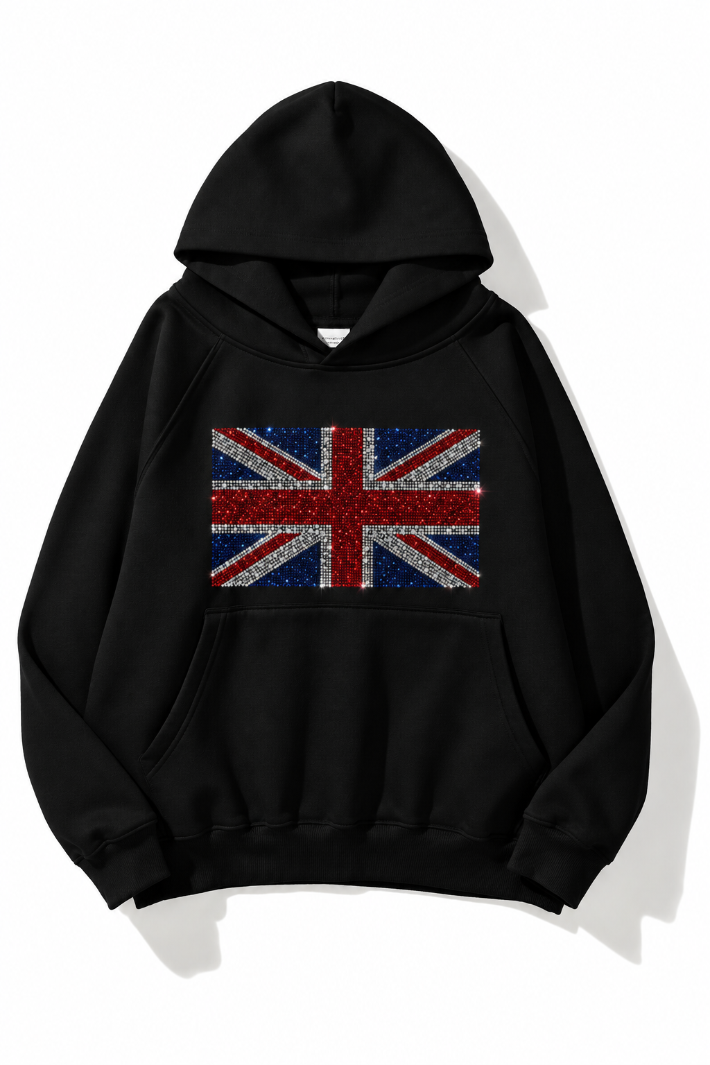 Leopard Taş Baskılı Oversize Hoodie