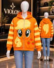 My Little Pony Desenli Kapüşonlu Şardonlu Hırka