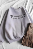 Gri Romantic Long Island 3 İplik Şardonlu Sweatshirt