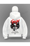 Grin Detail Full Mask Oversize Hırka