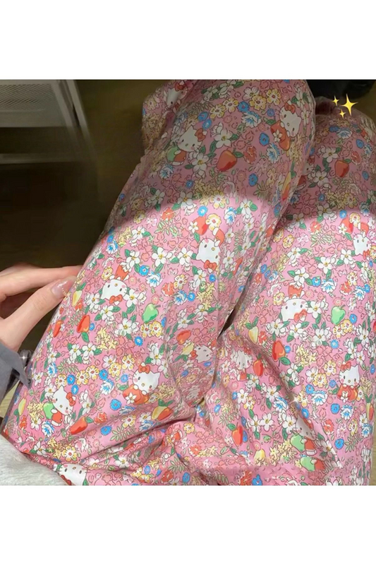 Pembe Hello Kitty Detail Unisex Pijama