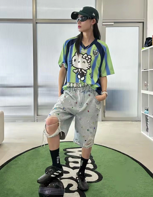 Hello Kitty Fly Yeşil Jersey Forma