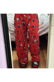 Hello Kitty & Spider-Man Detail Unisex Kırmızı Eşofman Altı