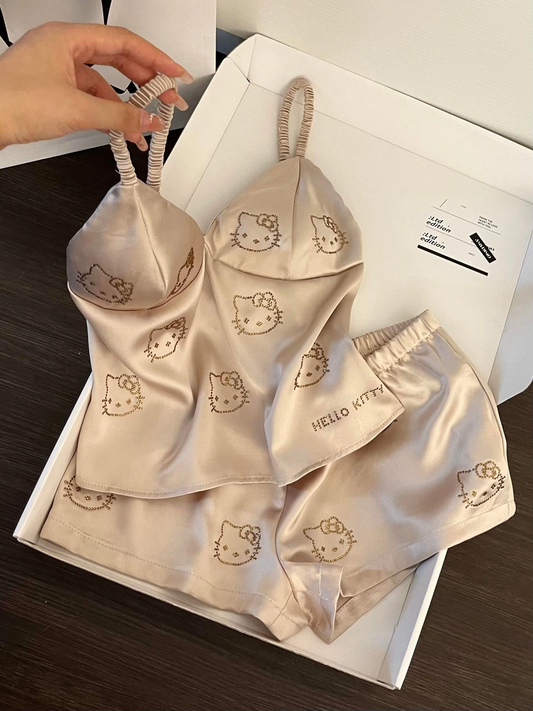 Hello Kitty Taş Detail Şık Alt Üst Takım