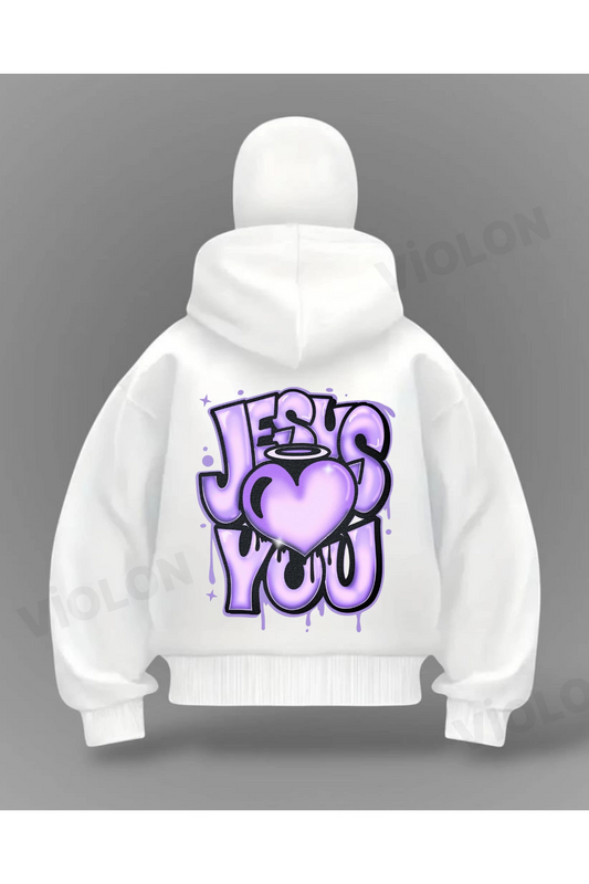 Jesus You Detail Full Mask Oversize Hırka