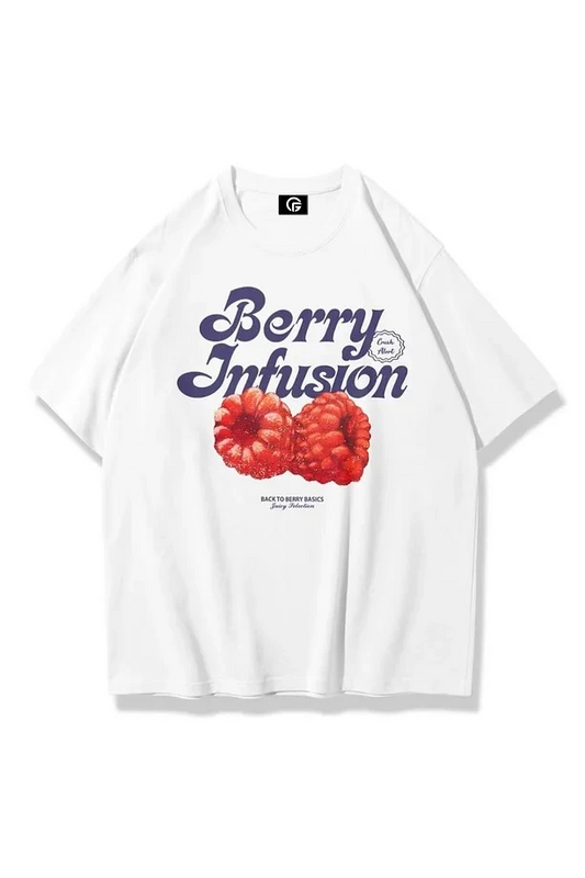 Kadın Berry Infusion Tshirt Beyaz