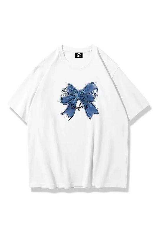 Kadın Borfend Tshirt Beyaz