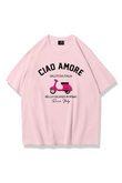Kadın Ciao Amore Tshirt Pembe