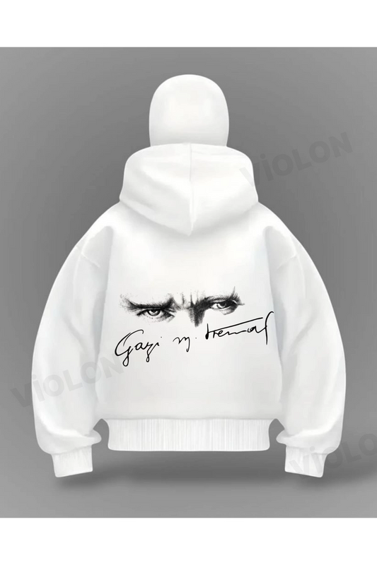 Kemal Atatürk See Detail Full Mask Oversize Hırka