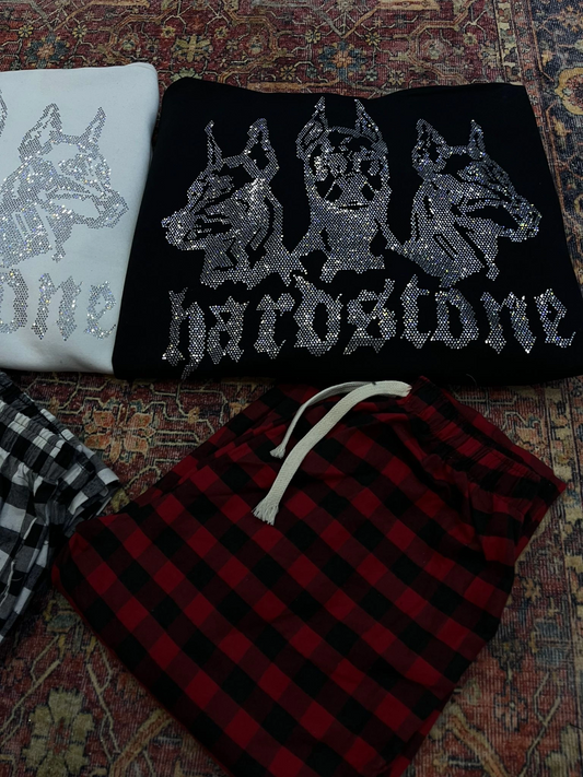 Kırmızı Kareli Eşofman Altı