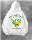 Limon Cello Baskılı Unisex Oversize Kapüşonlu Sweatshirt