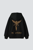 Nirvana Sırt Baskılı Unisex Oversize Siyah Hoodie