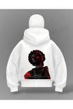 Özgürlük Heykeli Detail Full Mask Oversize Hırka