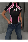 Pembe See You Çıtçıtlı Zıbın Body