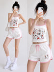 Sweet Cherry Askılı Şort Takım