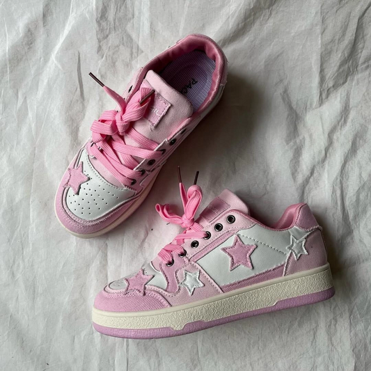 Pink Star Lovely Desenli Unisex Ayakkabı