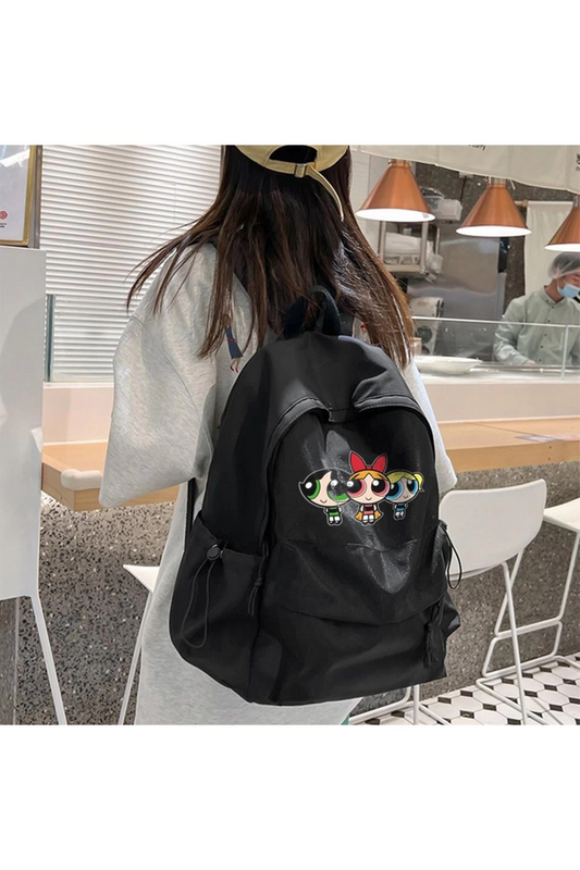 Powerpuff Girl Baskılı Unisex Sırt Çantası