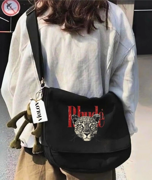 Rhude Kaplan baskılı postacı çantası