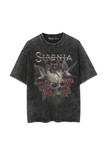 Rock Serisi Sirenia Baskılı Unisex Oversize T-Shirt