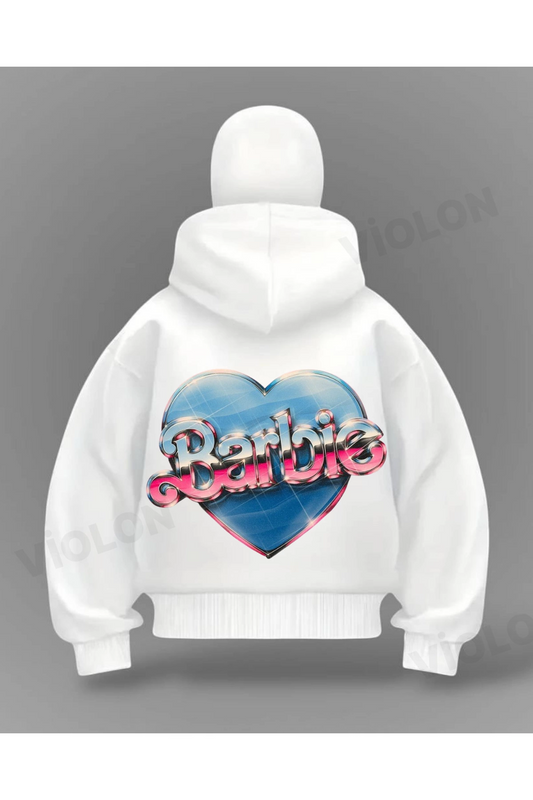 Rosing Heart Detail Full Mask Oversize Hırka