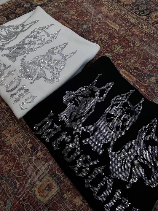 Siyah ve Beyaz Hardstone Alt Üst Eşofman Takımı