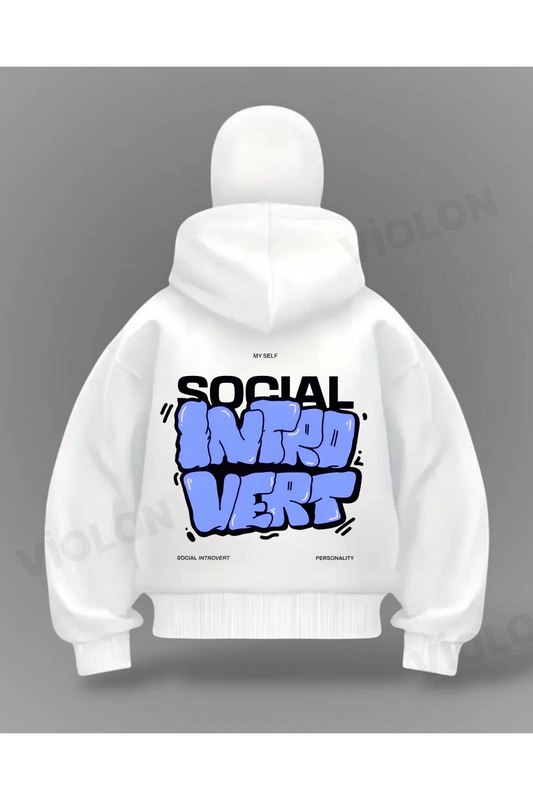 Social Vert Detail Full Mask Oversize Hırka