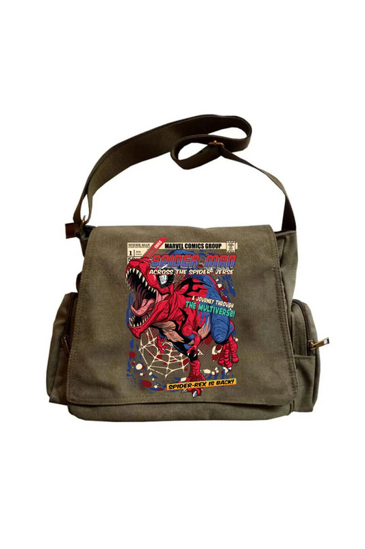 Spiderrex Unisex Yeşil Postacı Çantası