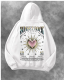 Sunset Rock Baskılı Unisex Oversize Kapüşonlu Sweatshirt