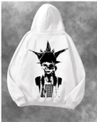 Gotik Kraliçe Baskılı Unisex Oversize Kapüşonlu Sweatshirt