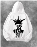 Gotik Kraliçe Baskılı Unisex Oversize Kapüşonlu Sweatshirt