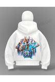 Streetwear Girl Detail Full Mask Oversize Hırka