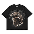 Struggle Baskılı Siyah Renk Oversize T-Shirt